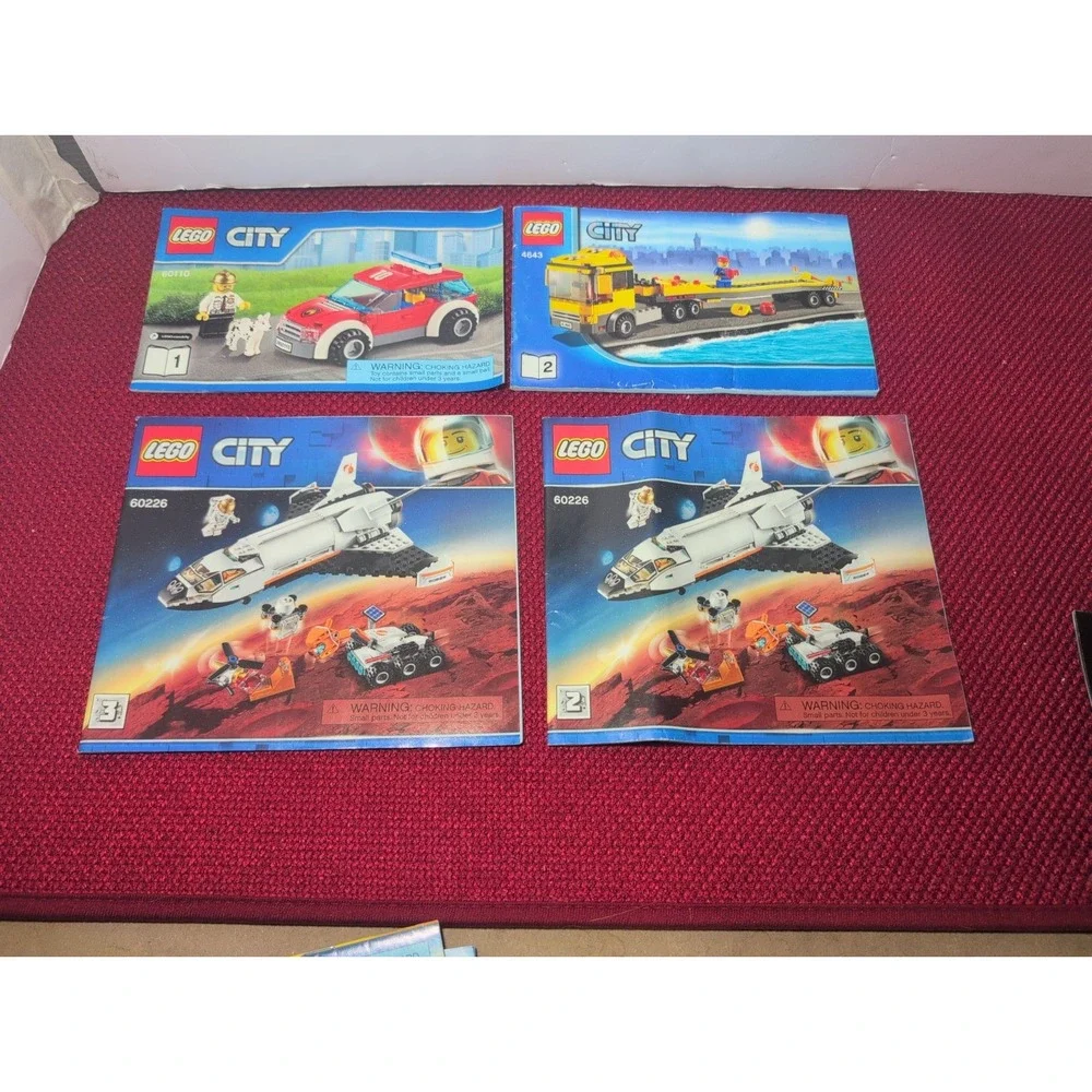 Lego City Instruction Booklet Lot Of 10 Booklets Only Plus Poster*Read